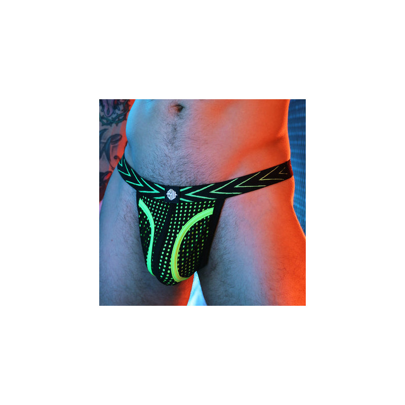 Breedwell String Dickmatized Noir-Vert neon